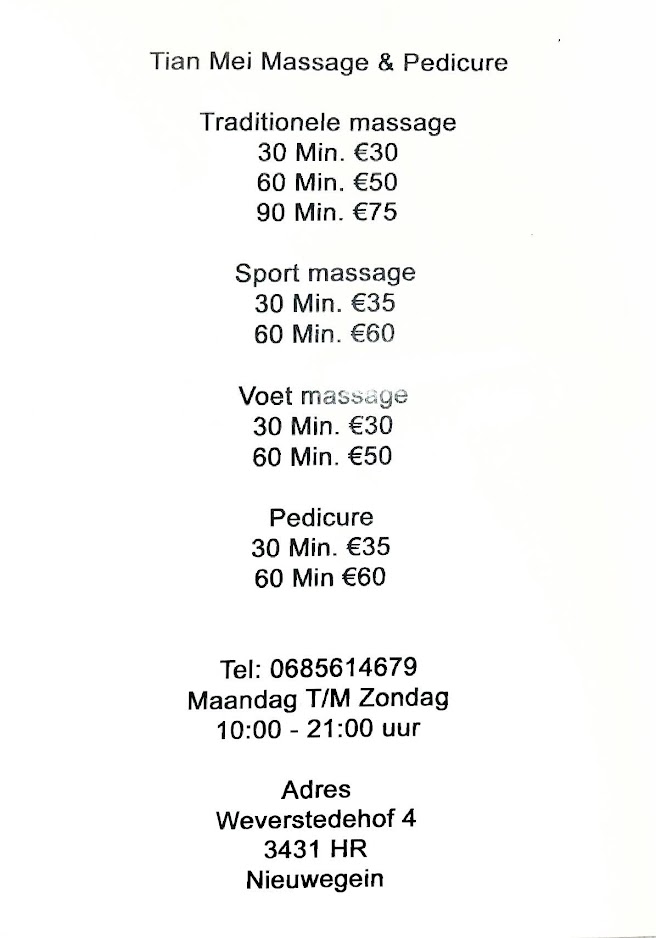 Tian Mei Massage & Pedicure in Nieuwegein - Foto 5
